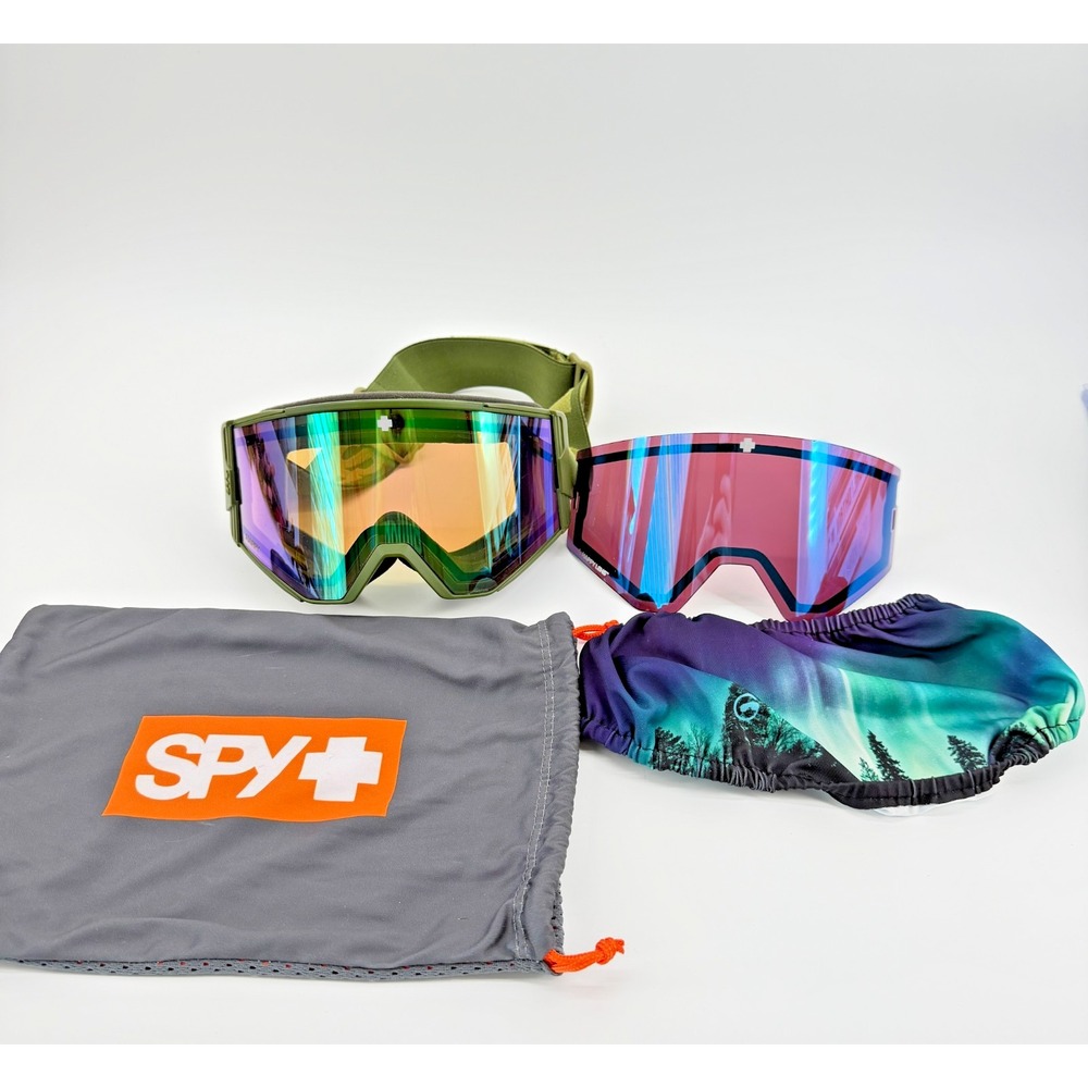 Spy Optic Ski Goggles Underpin Snow Ski Snow Snowboarding Two Lenses Never Used
